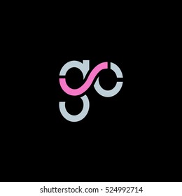 G & C Letter logo design vector element
