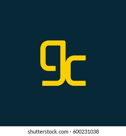 G & C Letter logo design vector element
