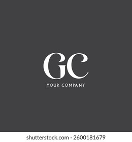 G C letters Joint logo icon vector template.