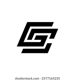 
G and C logo design with monogram style.