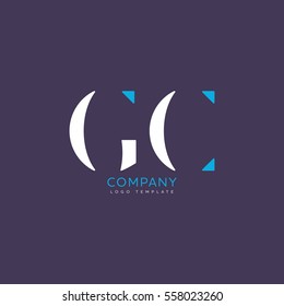 G C Logo, Vector Template