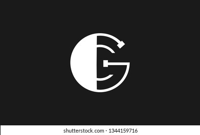 G C Monogram Logo Design Template Icon