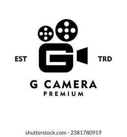 G Camera Letter icon design illustration template