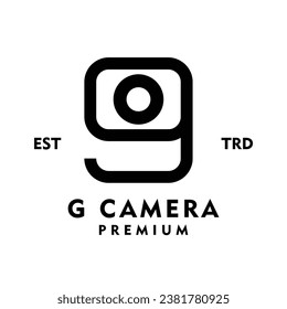 G Camera Letter icon design illustration template