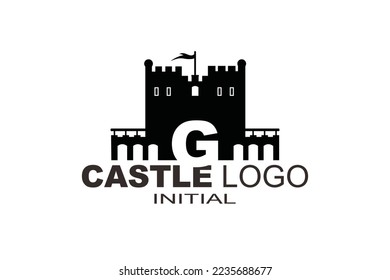 G Castle Letter logo template for your branding.