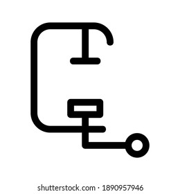 G clamp icon or logo isolated sign symbol vector illustration - high quality black style vector icons
