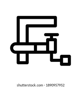 G clamp icon or logo isolated sign symbol vector illustration - high quality black style vector icons
