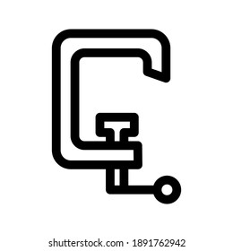 G-Klammern-Symbol oder Logo einzeln auf Zeichen, Vektorgrafik - hochwertige Vektorsymbole in schwarzem Stil
