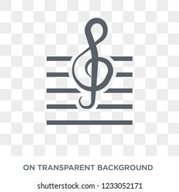 G clef icon. G clef design concept from Entertainment collection. Simple element vector illustration on transparent background.