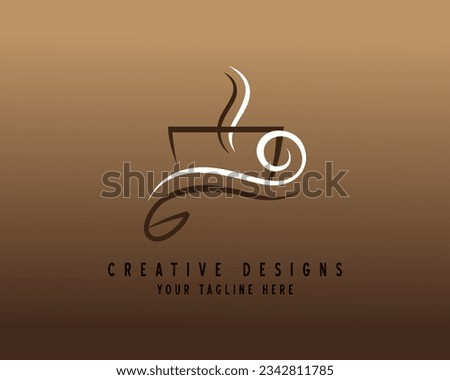 G Cofee  logo design luxury premium