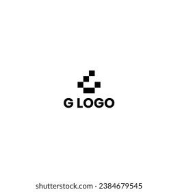 G creativo logotipo de letra de degradado azul para marca y negocios.