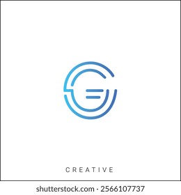 G Creative Latter Logo Design. By Custom Branding Logo. Creative Logo Design. Logo Template. Vector illustration. Modern Design. Monogram Design