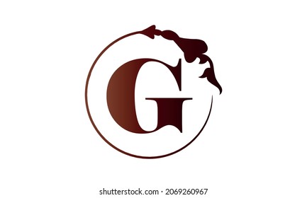 G in the creative lettering style
