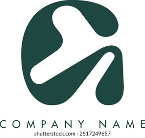 Diseño de Vector de logotipo de letra abstracta moderna creativa G. Utilizable para su empresa o negocio e identidad de marca.