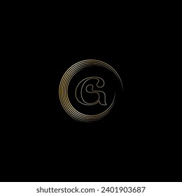 G creative modern letters logo design template
