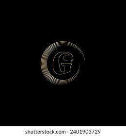 G creative modern letters logo design template