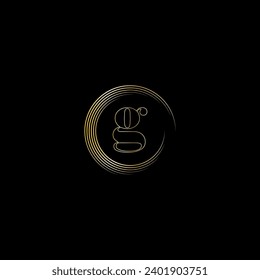 G creative modern letters logo design template