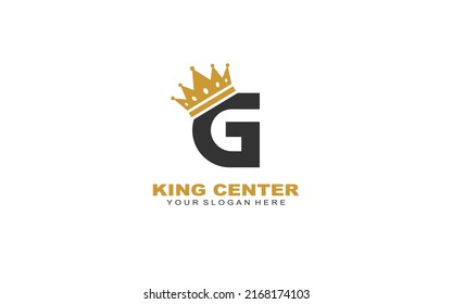 G Crown wash logo design inspiration. Vector letter template design for brand.