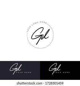  G D GD Escritura manuscrita inicial y logotipo de la firma.