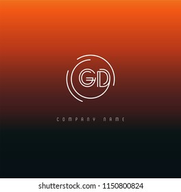 G & D Joint logo icon vector template.