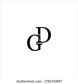 G D letter logo abstract design