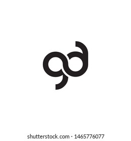 G D / G A letter logo design vector