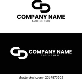 G D letter logo design business template