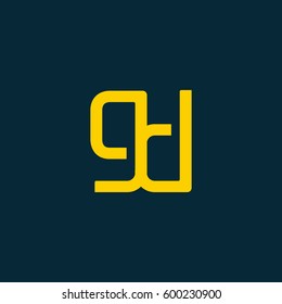 G & D Letter logo design vector element
