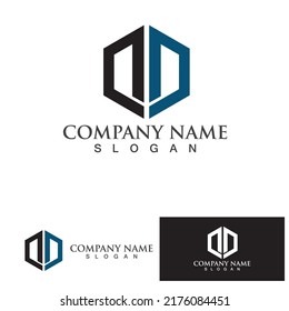 G and D Letter vector illustration icon Logo Template design