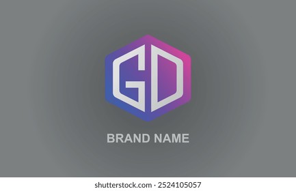 G D Logo Design illustration 