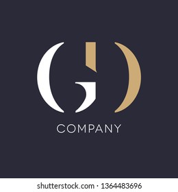 G D logo template for company