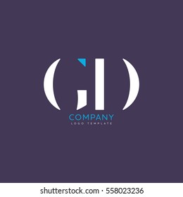 G D logo, vector template