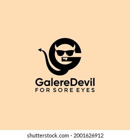 G devil logo design simple and perfect for your business symbol