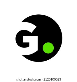 G dot company name monogram. G brand name icon.