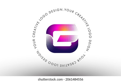 G Dots Letter Logo. G Letter Design Vector Icon Illustration with Dots.