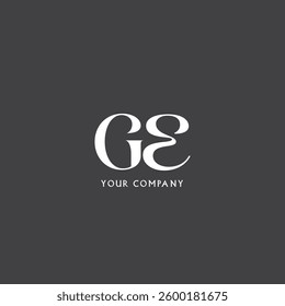 G E letters Joint logo icon vector template.