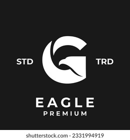 G eagle letter icon design illustration template