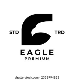G eagle letter icon design illustration template