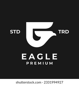 G eagle letter icon design illustration template
