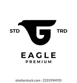 G eagle letter icon design illustration template