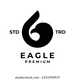 G eagle letter icon design illustration template
