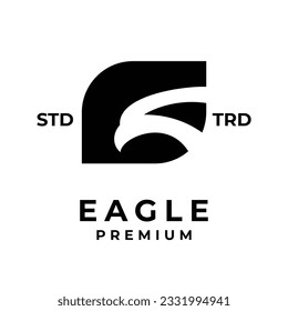 G eagle letter icon design illustration template