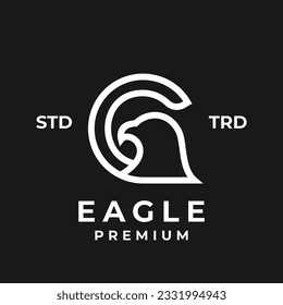 G eagle letter icon design illustration template