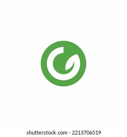 G diseño de ilustración de iconos de vectores de naturaleza ecológica
