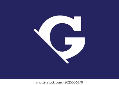 G elegant logo with initials for company -vector