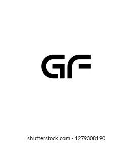 G & F logo template vector
