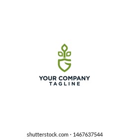 G farm logo simple vektor smart template