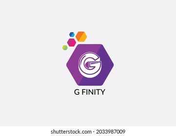 G finity Abstract g letter modern logo design