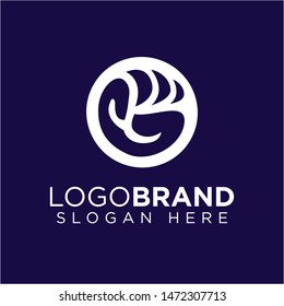 G Fist Circle Logo template