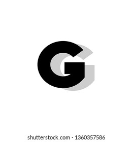 G Font logo. Modern design vector font for title, header, lettering. Corporate Vector abc technology typeface.  